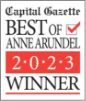 Capital Gazette Best of Anne Arundel 2023 Winner badge