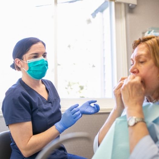 Doctor Dianna Lee treating a dental patient