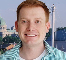 Young man with healthy smile