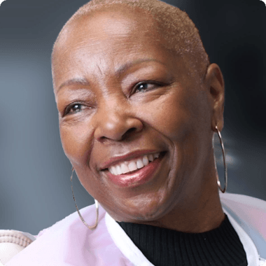 Smiling dental patient Ruth