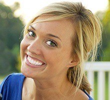 Young woman with healthy smile