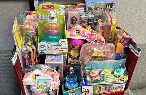 Pile of toys for children